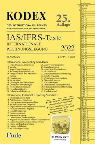 KODEX Internationale Rechnungslegung IAS/IFRS - Texte 2022 (Kodex des Internationalen Rechts)