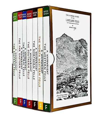 Pictorial Guide To the Lakeland Fells Collection 7 Books Set By Alfred Wainwright (50th Anniversary Edition)