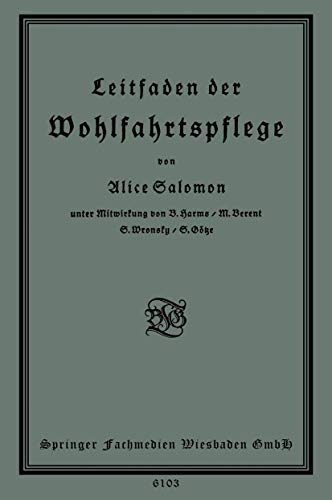 Leitfaden der Wohlfahrtspflege von Vieweg+Teubner Verlag