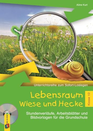 Lebensraum Wiese und Hecke – Klasse 1/2: Stundenverläufe, Arbeitsblätter und Bildvorlagen für die Grundschule (Unterrichtsreihe zum Sofort-Loslegen)