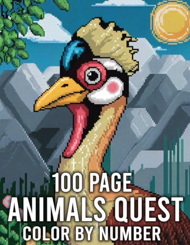 100 Page Animals Quest Color By Number: Easy Color by Number Patterns 100 Page Animals Quest Color By Number von Independently published