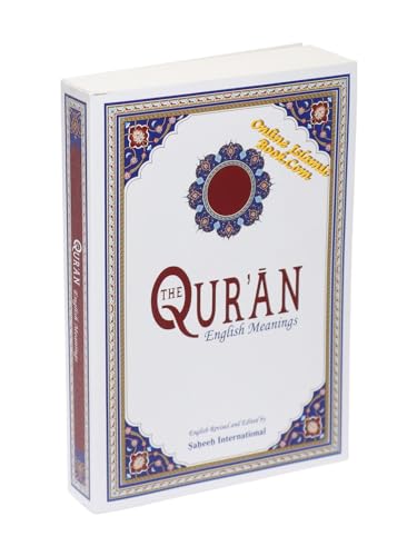 The Quran English Meanings Revised and Edit by Saheeh International,English Only (Medilum Size) Softcover