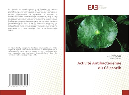 Activité Antibactérienne du Célecoxib: DE von Éditions universitaires européennes