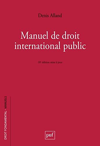 Manuel de droit international public