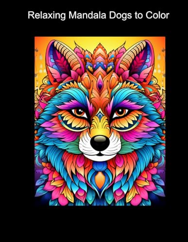 Relaxing Mandala Dogs to Color