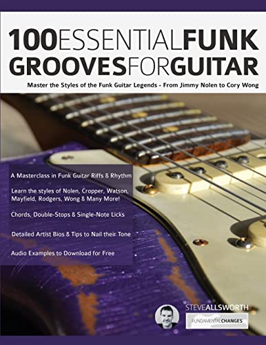 100 Essential Funk Grooves for Guitar: Master the Styles of the Funk Guitar Legends – From Jimmy Nolen to Cory Wong (Learn to play funk guitar) von www.fundamental-changes.com