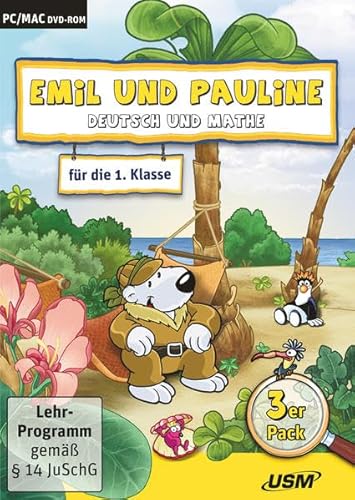 Emil und Pauline 3 in 1 Bundle - Deutsch und Mathe für die 1. Klasse: Emil und Pauline auf dem Hausboot 2.0, ...in der Burg 2.0, ...auf Madagaskar von United Soft Media