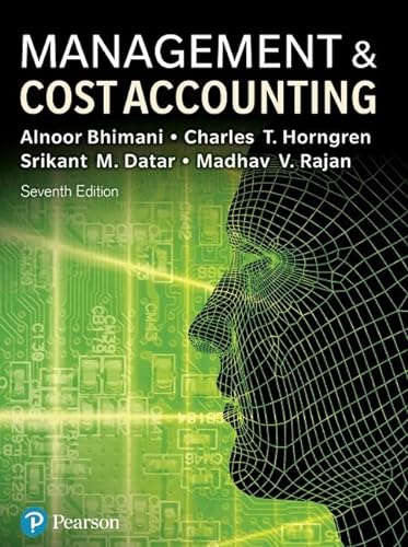 Management and Cost Accounting von Pearson Education Limited