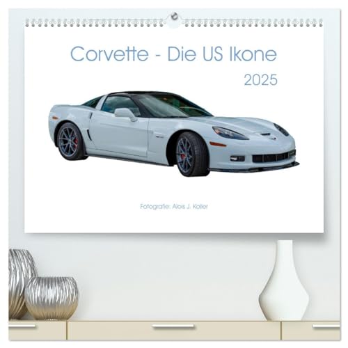 Corvette - Die US Ikone 2025 (hochwertiger Premium Wandkalender 2025 DIN A2 quer), Kunstdruck in Hochglanz von CALVENDO