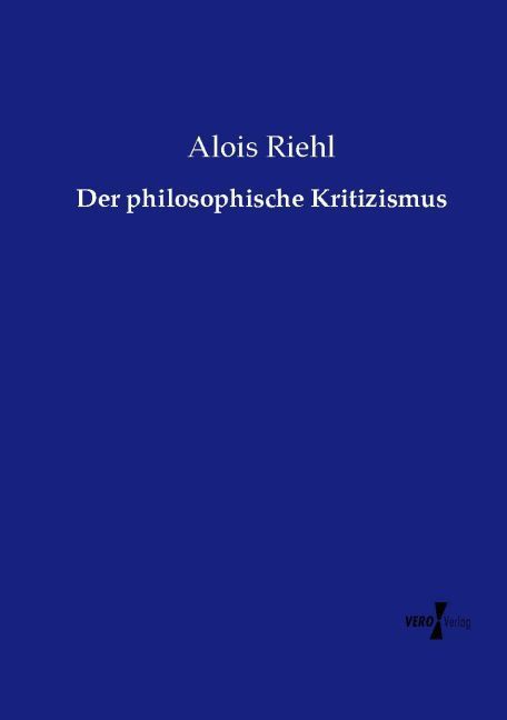 Der philosophische Kritizismus von Vero Verlag