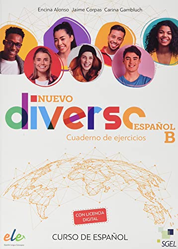 Nuevo Diverso Español B ejercicios + @: Cuaderno de ejercicios Espanol B + licencia digital (B1-B2) (NUEVO DIVERSO ESPANOL) von SGEL