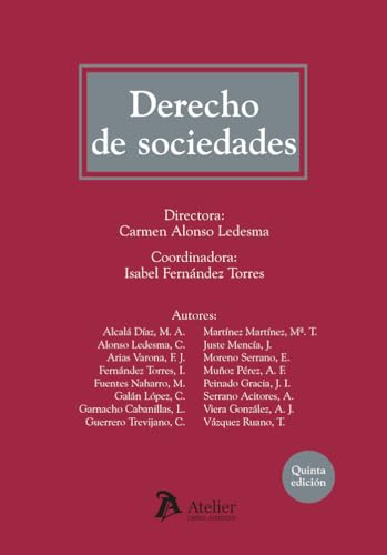 Derecho de sociedades. 5ª edición von Atelier Libros S.A.