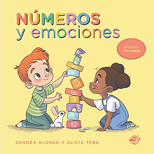Números y emociones - Libro para niños de 2 años: Libro de cartón: Aprende tocando con bajo relieve Números y emociones - Libro para niños de 2 años: Libro de cartón: Aprende tocando con bajo relieve