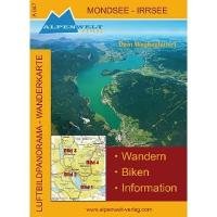 Luftbildpanorama - Wanderkarte - Mondsee - Irrsee: Wandern, Biken, Information von Alpenwelt Verlag GmbH