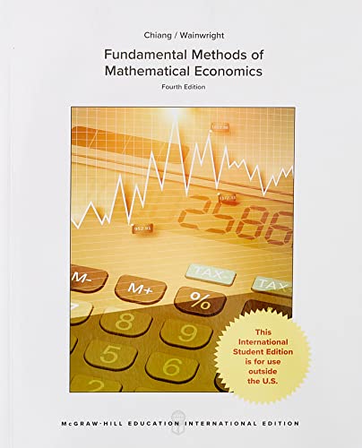 Fundamental Methods of Mathematical Economics