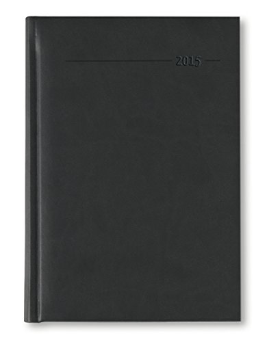 Buchkalender Mini Tucson schwarz 2015 - Bürokalender A6 / Cheftimer (10,7 x 15,2) - 1 Tag 1 Seite - 352 Seiten von Alpha