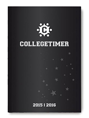 Collegetimer Pocket Black 2015/2016- Schülerkalender A6 - Day By Day - 352 Seiten von Alpha Edition