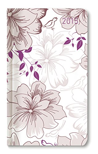 Ladytimer Slim Bloomy Harmony 2015 - Taschenplaner / Taschenkalender (9 x 16) - Weekly - 128 Seiten von Alpha