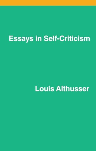 Essays on Self-Criticism von Verso Books