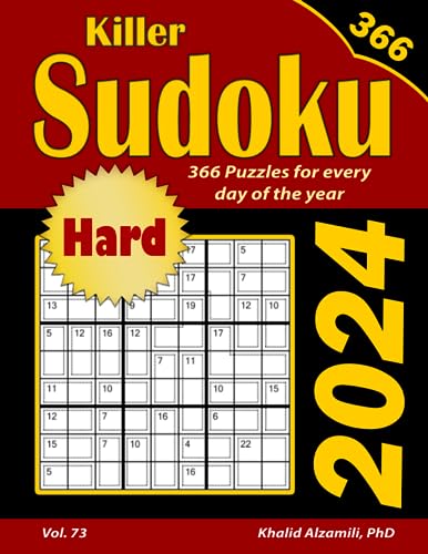 2024 Killer Sudoku: 366 Hard Puzzles for Every Day of the Year (Game Calendars Series) von Independently published