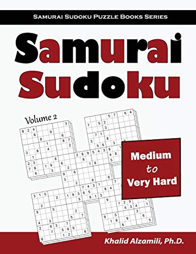 Samurai Sudoku: 500 Medium to Very Hard Sudoku Puzzles Overlapping into 100 Samurai Style (Samurai Sudoku Puzzle Books Series, Band 2) von Vipapa