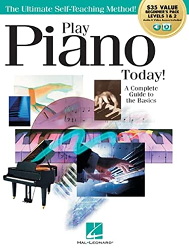 Play Piano Today! All-In-One Beginner's Pack: Includes Book 1, Book 2, Audio & Video (Play Today): Includes Audio & Video von HAL LEONARD