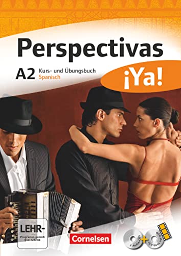 Perspectivas ¡Ya! - Spanisch für Erwachsene - Aktuelle Ausgabe - A2: Kurs- und Übungsbuch mit Vokabeltaschenbuch und Lösungsheft - Mit zwei CDs sowie einer DVD