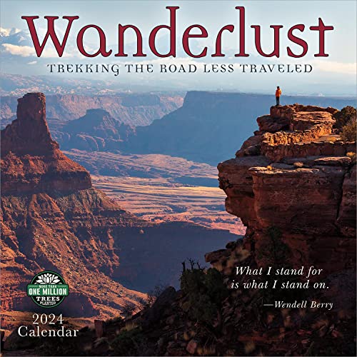 Wanderlust 2024 Calendar: Trekking the Road Less Traveled von Amber Lotus