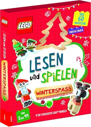 Lego® – Lesen und Spielen - Winterspaß: Über 60 Bausteine, Buch & Block