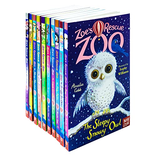 Zoe's Rescue Zoo Collection 9 Books Set by Amelia Cobb (Messy Merrkat, Scruffy Sea Otter, Sleepy Snowy Owl....)