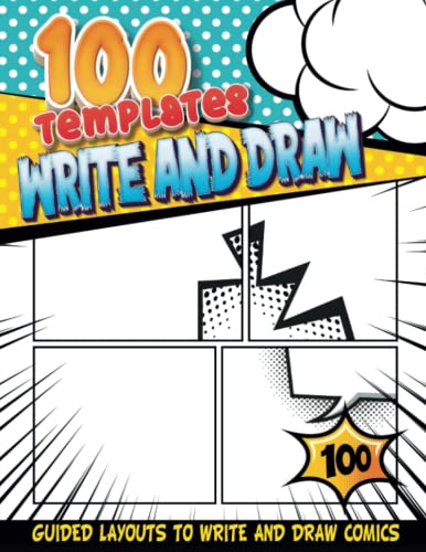 Blank Comic Art Supplies For Teens: Draw Comic Book For Teaching How To Make Comics