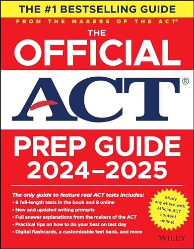 The Official Act Prep Guide 2024-2025: Book + 8 Practice Tests + 400 Digital Flashcards + Online Course von John Wiley & Sons Inc
