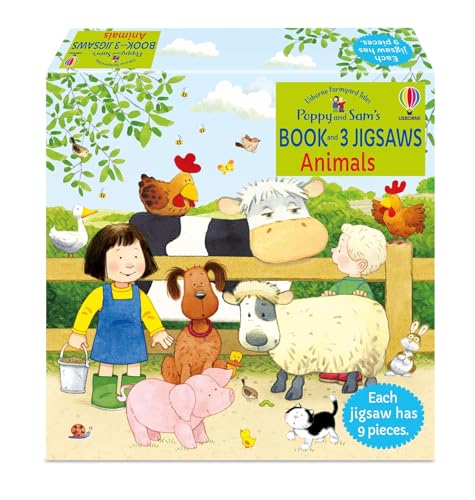 Poppy and Sam's Book and 3 Jigsaws: Animals: Poppy and Sam Animals (Farmyard Tales Poppy and Sam)