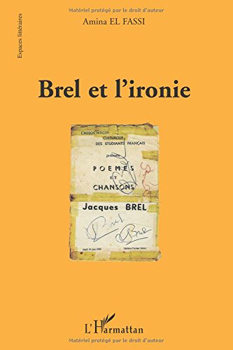 Brel et l'ironie von Editions L'Harmattan