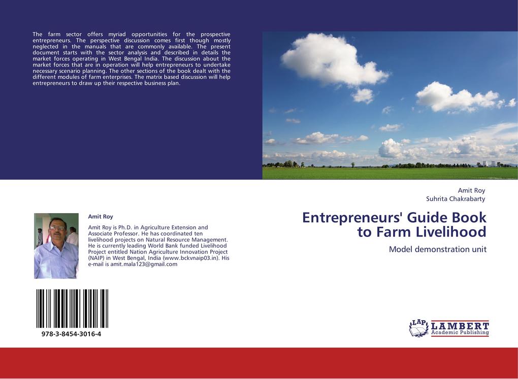 Entrepreneurs' Guide Book to Farm Livelihood von LAP LAMBERT Academic Publishing