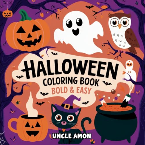 Halloween Coloring Book: Bold & Easy Halloween-Themed Images for Kids, Teens, and Adults (Cozy Halloween Coloring Books) von Independently published