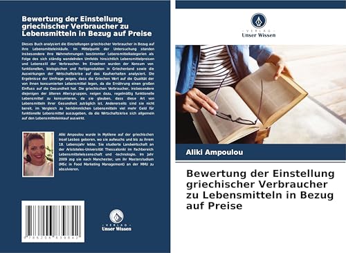 Bewertung der Einstellung griechischer Verbraucher zu Lebensmitteln in Bezug auf Preise von Verlag Unser Wissen