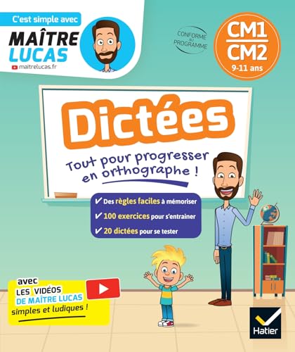 Dictées CM1-CM2 - 10-11 ans: Maître Lucas Par matière