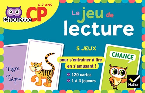 Chouette - Le jeu de lecture CP: 5 jeux pour s'entraîner à lire en s'amusnt ! 120 cartes