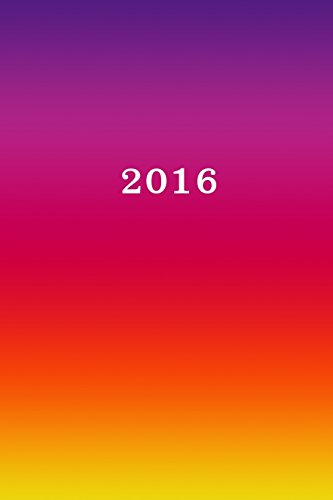 2016: Kalender/Terminplaner 1 Woche auf 2 Seiten, Format ca. A5, Cover bunt von CREATESPACE
