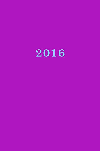 2016: Kalender/Terminplaner 1 Woche auf 2 Seiten, Format ca. A5, Cover lila
