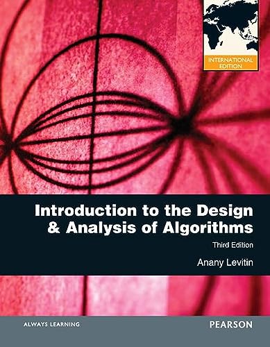 Introduction to the Design and Analysis of Algorithms von Pearson Education