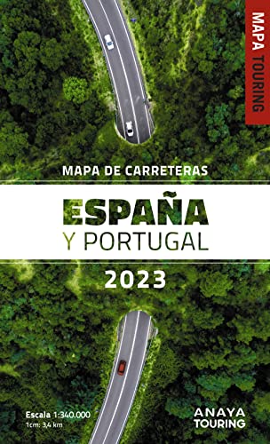 Mapa de Carreteras de España y Portugal 1:340.000, 2023 (Mapa Touring) von Anaya Touring