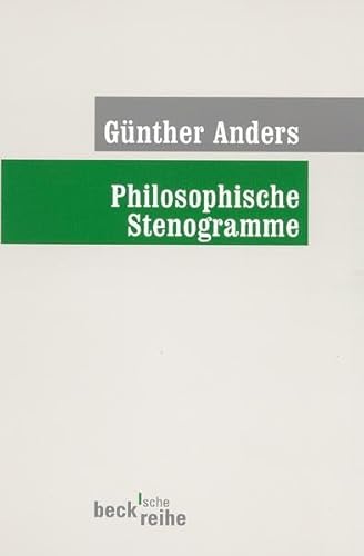 Philosophische Stenogramme (Beck'sche Reihe)