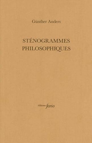 Sténogrammes philosophiques von FARIO