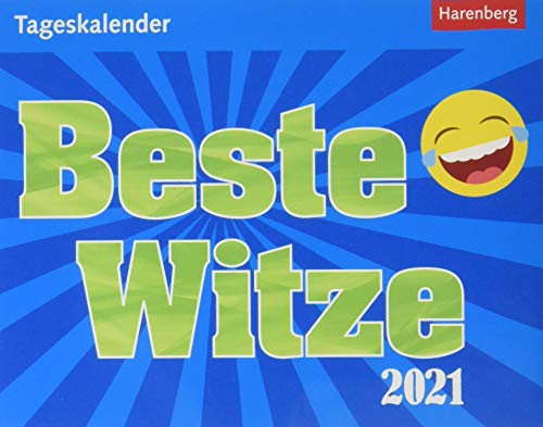 Beste Witze Tagesabreißkalender 2021 - Tischkalender zum Aufstellen oder Aufhängen - mit Scherzfragen und spritzigen Pointen - Format 14 x 11 cm