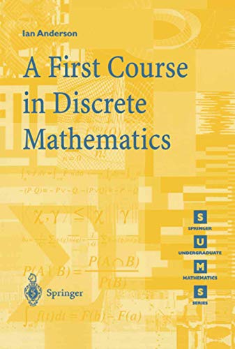 A First Course in Discrete Mathematics (Springer Undergraduate Mathematics Series) von Springer