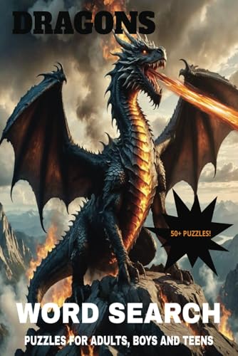 Dragons Word Search Puzzle Book: Relaxing Word Searches with Easy to Read Print about Dragons , Dragon, Dungeons and More | 50+ Puzzles ... Gift for Vacations, Holidays, and Free Times von Independently published