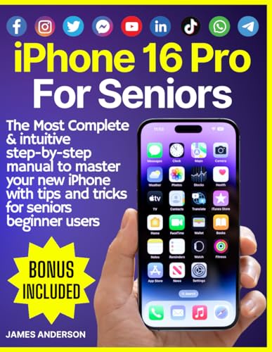 iPhone 16 Pro For Senior: The Most Complete & intuitive step-by-step manual to master your new iPhone with tips and tricks for senior beginner users iPhone 16 Pro For Senior: The Most Complete & intuitive step-by-step manual to master your new iPhone with tips and tricks for senior beginner users von Independently published