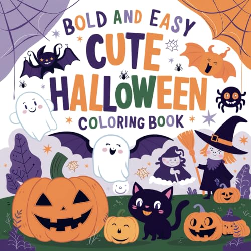 Cute Halloween Coloring Book